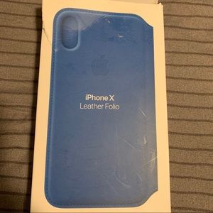 Apple iPhone X Leather Folio Case